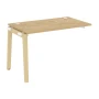 OW.1.NRS-2.7 (Тиквуд светлый/Дуб светлый) Наборный элемент рабочей станции, опоры - массив дерева