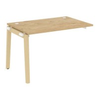 Onix Wood OW.1.NRS-2.8 (Тиквуд светлый/Дуб светлый) Наборный элемент рабочей станции, опоры - массив дерева