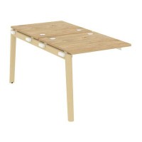 Onix Wood OW.2.NRS-0.8 (Тиквуд светлый/Дуб светлый) Наборный элемент рабочей станции, опоры - массив дерева