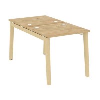 Onix Wood OW.D.RS-2.0.7 (Тиквуд светлый/Дуб светлый) Рабочая станция, опоры - массив дерева