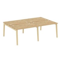 Onix Wood OW.D.RS-4.2.8 (Тиквуд светлый/Дуб светлый) Рабочая станция, опоры - массив дерева