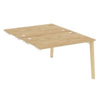 Onix Wood OW.D.SPR-2.8 (Тиквуд светлый/Дуб светлый) Стол-приставка двойной  к опорным элементам, опоры - массив дерева