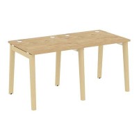 Onix Wood OW.RS-2.0.8 (Тиквуд светлый/Дуб светлый) Рабочая станция, опоры - массив дерева