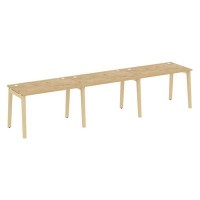 Onix Wood OW.RS-3.2.7 (Тиквуд светлый/Дуб светлый) Рабочая станция, опоры - массив дерева