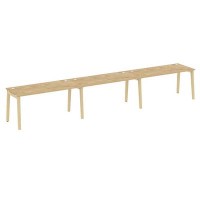 Onix Wood OW.RS-3.4.7 (Тиквуд светлый/Дуб светлый) Рабочая станция, опоры - массив дерева