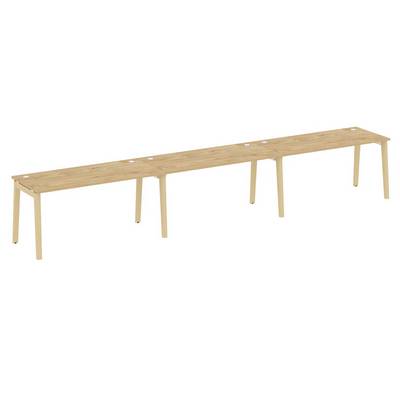 Onix Wood OW.RS-3.4.7 (Тиквуд светлый/Дуб светлый) Рабочая станция, опоры - массив дерева