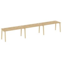 Onix Wood OW.RS-3.4.8 (Тиквуд светлый/Дуб светлый) Рабочая станция, опоры - массив дерева