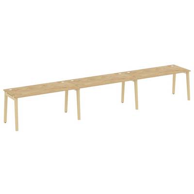 Onix Wood OW.RS-3.4.8 (Тиквуд светлый/Дуб светлый) Рабочая станция, опоры - массив дерева