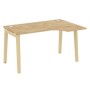 Onix Wood OW.SA-2R (Тиквуд светлый/Дуб светлый) Стол эргономичный правый, опоры - массив дерева