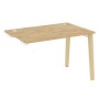 Onix Wood OW.SPR-2.8 (Тиквуд светлый/Дуб светлый) Стол-приставка к опорным элементам, опоры - массив дерева