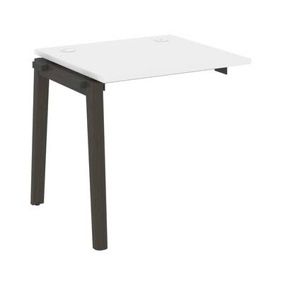 Onix Wood OW.1.NRS-0.7 (Белый бриллиант/Дуб темный) Наборный элемент рабочей станции, опоры - массив дерева