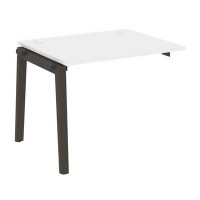 Onix Wood OW.1.NRS-1.8 (Белый бриллиант/Дуб темный) Наборный элемент рабочей станции, опоры - массив дерева