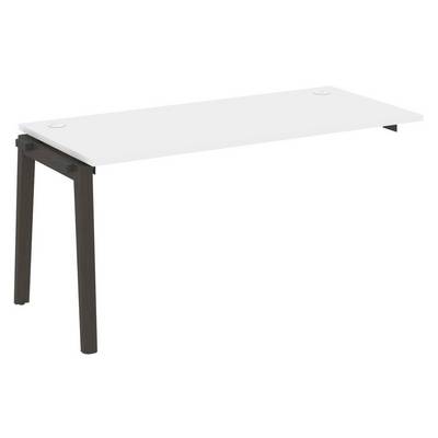 Оникс Вуд OW.1.NRS-4.7 (Белый бриллиант/Дуб темный) Наборный элемент рабочей станции, опоры - массив дерева