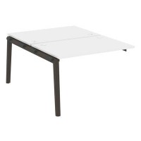 Onix Wood OW.2.NRS-2.8 (Белый бриллиант/Дуб темный) Наборный элемент рабочей станции, опоры - массив дерева