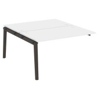 Onix Wood OW.2.NRS-3.8 (Белый бриллиант/Дуб темный) Наборный элемент рабочей станции, опоры - массив дерева