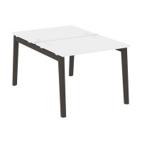 Onix Wood OW.D.RS-2.1.7 (Белый бриллиант/Дуб темный) Рабочая станция, опоры - массив дерева