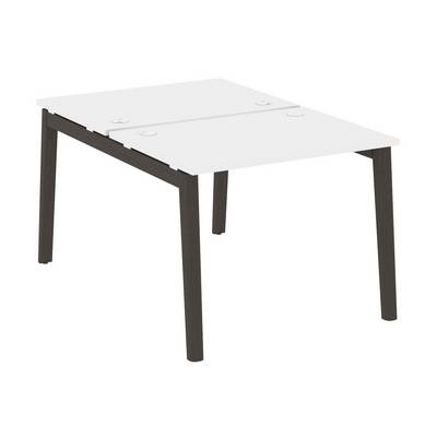 Onix Wood OW.D.RS-2.1.7 (Белый бриллиант/Дуб темный) Рабочая станция, опоры - массив дерева