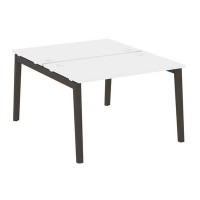 Onix Wood OW.D.RS-2.2.7 (Белый бриллиант/Дуб темный) Рабочая станция, опоры - массив дерева