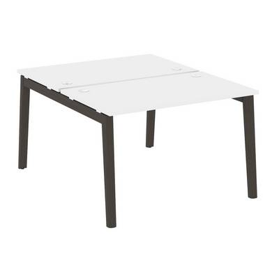 Onix Wood OW.D.RS-2.2.7 (Белый бриллиант/Дуб темный) Рабочая станция, опоры - массив дерева