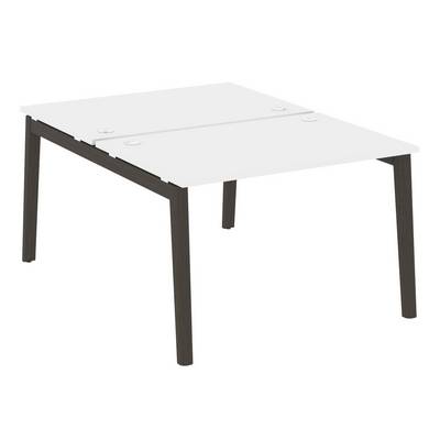 Onix Wood OW.D.RS-2.2.8 (Белый бриллиант/Дуб темный) Рабочая станция, опоры - массив дерева