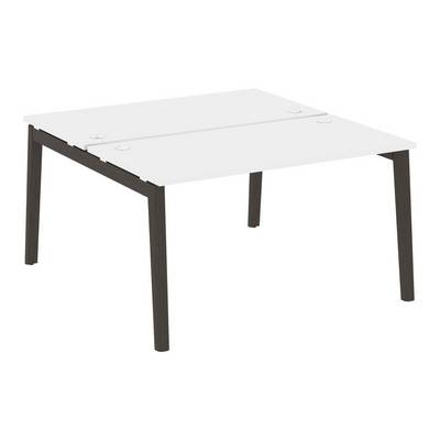 Onix Wood OW.D.RS-2.3.7 (Белый бриллиант/Дуб темный) Рабочая станция, опоры - массив дерева