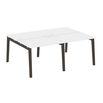 Onix Wood OW.D.RS-4.1.7 (Белый бриллиант/Дуб темный) Рабочая станция, опоры - массив дерева