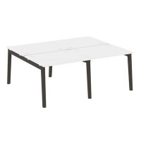 Onix Wood OW.D.RS-4.1.8 (Белый бриллиант/Дуб темный) Рабочая станция, опоры - массив дерева