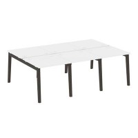 Onix Wood OW.D.RS-6.0.8 (Белый бриллиант/Дуб темный) Рабочая станция, опоры - массив дерева