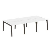 Onix Wood OW.D.RS-6.1.7 (Белый бриллиант/Дуб темный) Рабочая станция, опоры - массив дерева