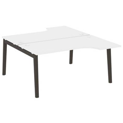 Onix Wood OW.D.SA-1 (Белый бриллиант/Дуб темный) Рабочая станция, опоры - массив дерева