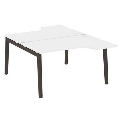 Onix Wood OW.D.SA-2 (Белый бриллиант/Дуб темный) Рабочая станция, опоры - массив дерева