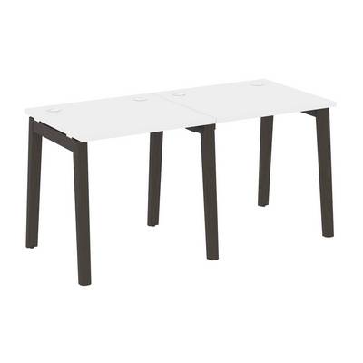 Onix Wood OW.RS-2.0.7 (Белый бриллиант/Дуб темный) Рабочая станция, опоры - массив дерева