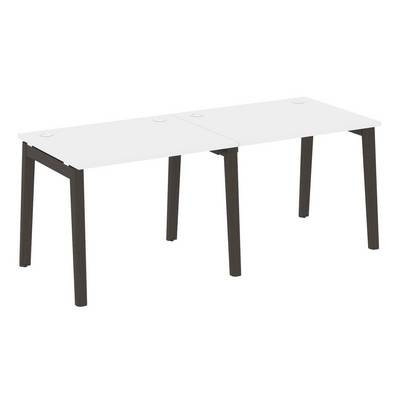 Onix Wood OW.RS-2.1.8 (Белый бриллиант/Дуб темный) Рабочая станция, опоры - массив дерева