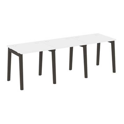 Onix Wood OW.RS-3.0.7 (Белый бриллиант/Дуб темный) Рабочая станция, опоры - массив дерева