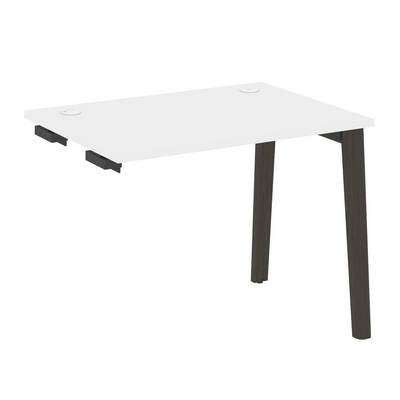 Onix Wood OW.SPR-1.7 (Белый бриллиант/Дуб темный) Стол-приставка к опорным элементам, опоры - массив дерева