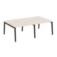 Onix Wood OW.D.RS-4.2.7 (Денвер светлый/Дуб темный) Рабочая станция, опоры - массив дерева