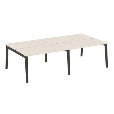 Onix Wood OW.D.RS-4.3.7 (Денвер светлый/Дуб темный) Рабочая станция, опоры - массив дерева