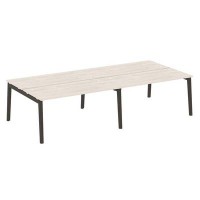 Onix Wood OW.D.RS-4.4.7 (Денвер светлый/Дуб темный) Рабочая станция, опоры - массив дерева