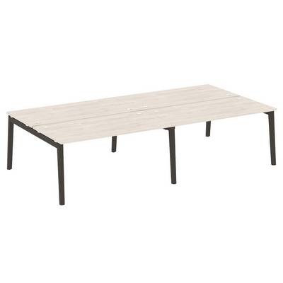 Onix Wood OW.D.RS-4.4.8 (Денвер светлый/Дуб темный) Рабочая станция, опоры - массив дерева