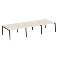 Onix Wood OW.D.RS-6.3.7 (Денвер светлый/Дуб темный) Рабочая станция, опоры - массив дерева