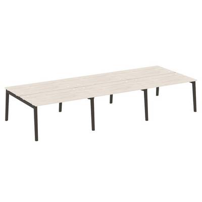 Onix Wood OW.D.RS-6.3.8 (Денвер светлый/Дуб темный) Рабочая станция, опоры - массив дерева