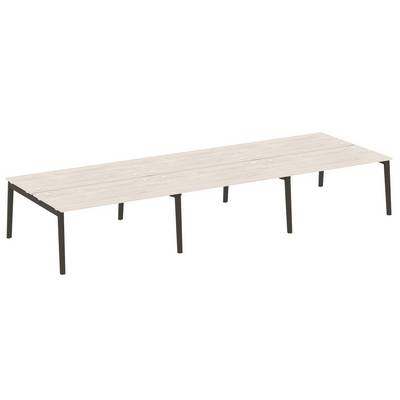 Onix Wood OW.D.RS-6.4.8 (Денвер светлый/Дуб темный) Рабочая станция, опоры - массив дерева