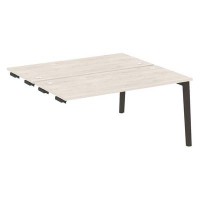 Onix Wood OW.D.SPR-4.7 (Денвер светлый/Дуб темный) Стол-приставка двойной  к опорным элементам, опоры - массив дерева