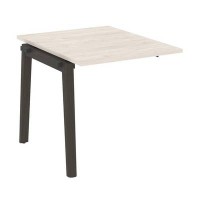 Onix Wood OW.NPRG-0 (Денвер светлый/Дуб темный) Проходной наборный элемент переговорного стола, опоры - массив дерева