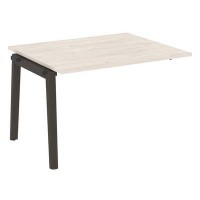 Onix Wood OW.NPRG-2 (Денвер светлый/Дуб темный) Проходной наборный элемент переговорного стола, опоры - массив дерева