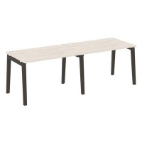 Onix Wood OW.RS-2.2.8 (Денвер светлый/Дуб темный) Рабочая станция, опоры - массив дерева