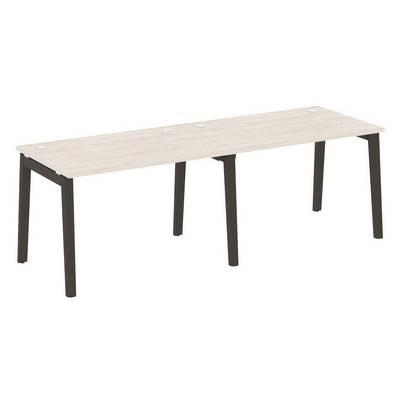 Onix Wood OW.RS-2.2.8 (Денвер светлый/Дуб темный) Рабочая станция, опоры - массив дерева