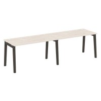 Onix Wood OW.RS-2.3.7 (Денвер светлый/Дуб темный) Рабочая станция, опоры - массив дерева