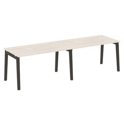 Onix Wood OW.RS-2.3.8 (Денвер светлый/Дуб темный) Рабочая станция, опоры - массив дерева