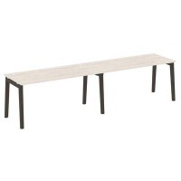 Onix Wood OW.RS-2.4.7 (Денвер светлый/Дуб темный) Рабочая станция, опоры - массив дерева